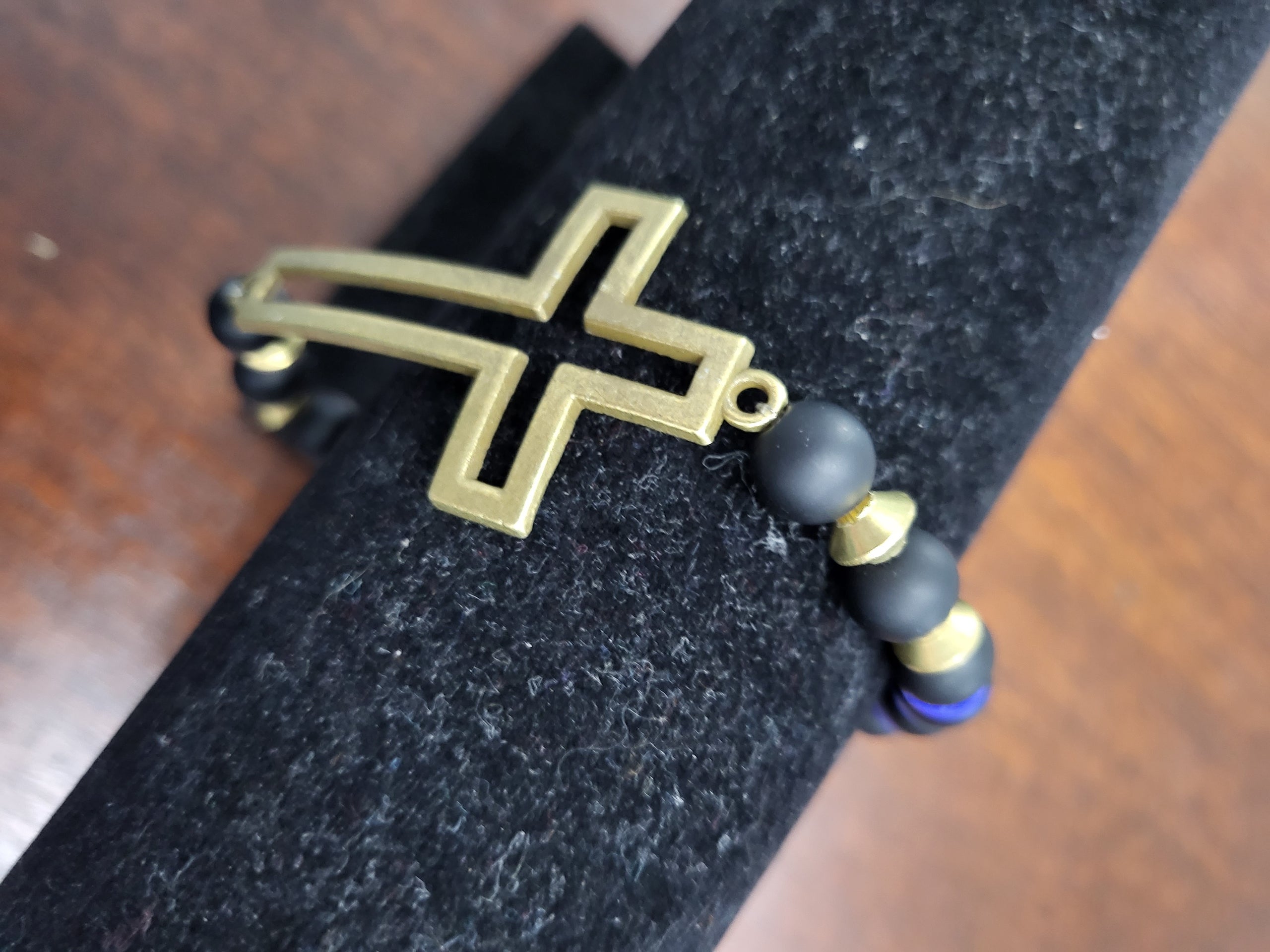 Mens thin blue line bracelet on sale
